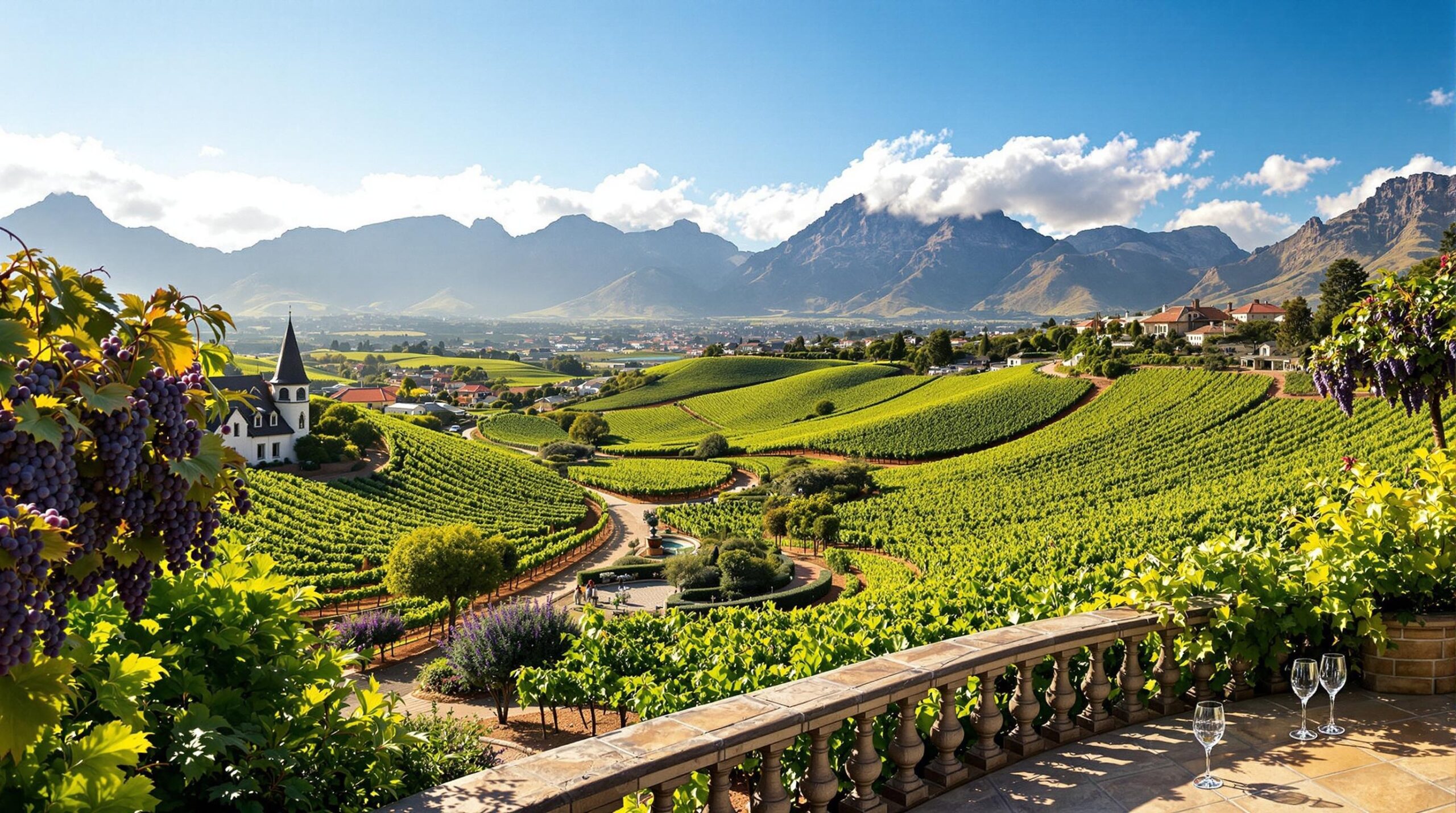 Vineyards and wine tasting in the Cape Winelands